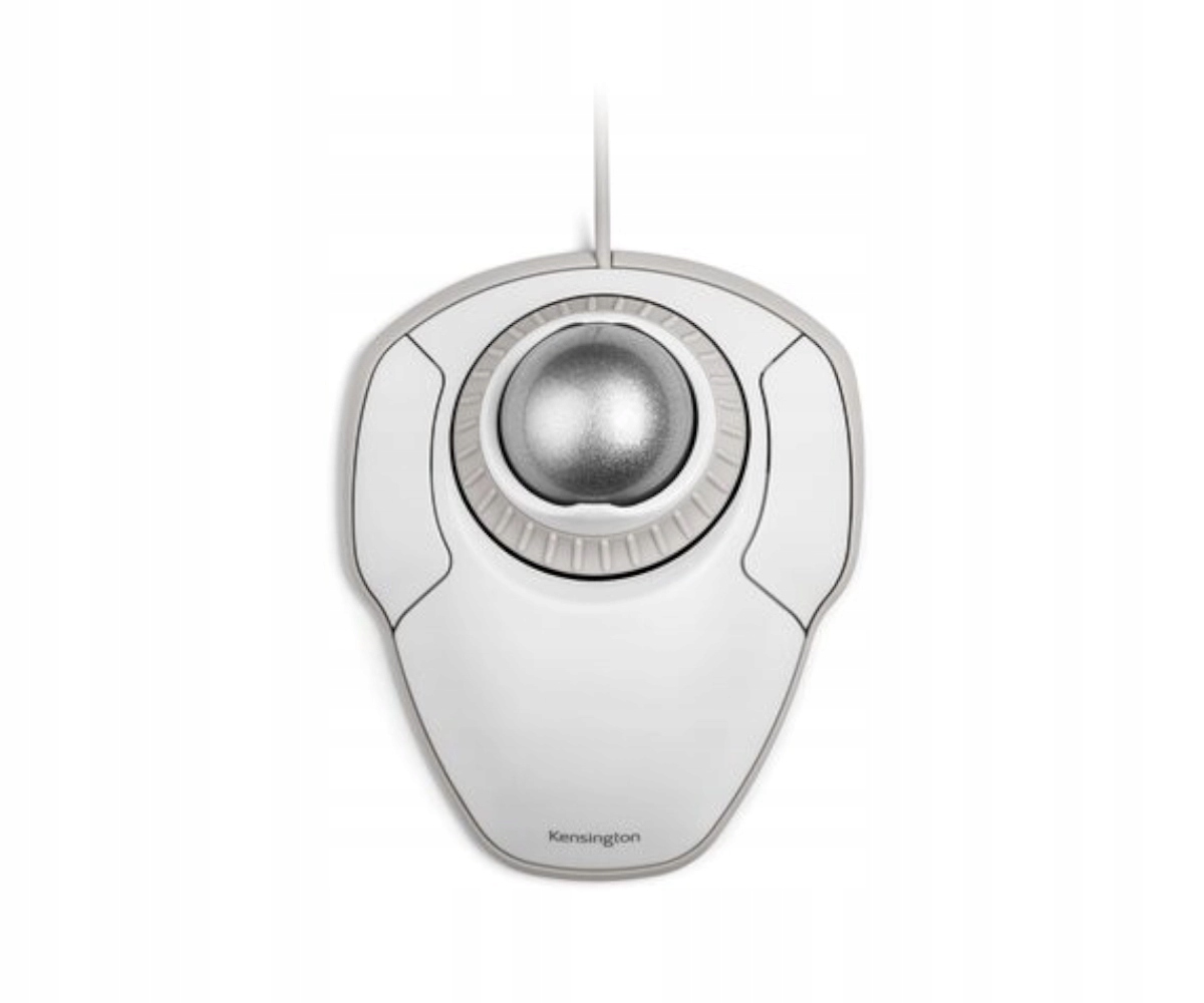 Mysz Trackball przewodowy Kensington Orbit pierścień przewijania Usb Biały