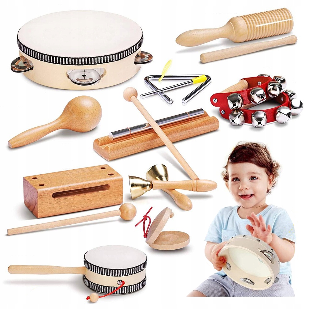 DREWNIANE INSTRUMENTY TORBA CYMBAŁKI ZESTAW XXL