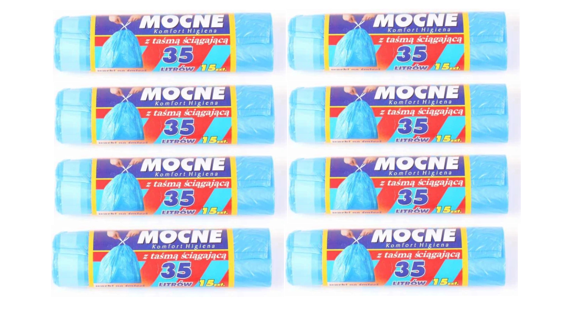 

20 x Worki Na Śmieci 35L 15SZT Hdpe Z Taśmą