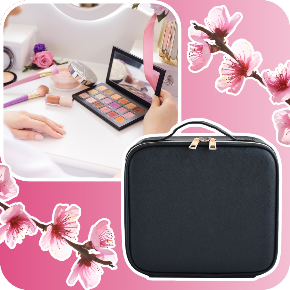 KOSMETYCZKA KUFEREK ORGANIZER KOSMETYKI ETUI XXL Waga produktu z opakowaniem jednostkowym 2 kg