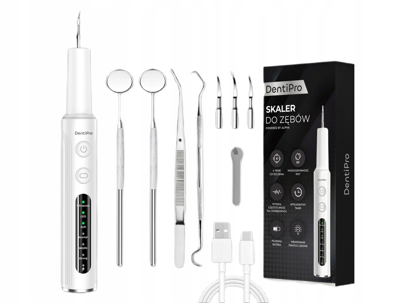 Skaler do zębów Alpha DentiPro SWI-01 Biały