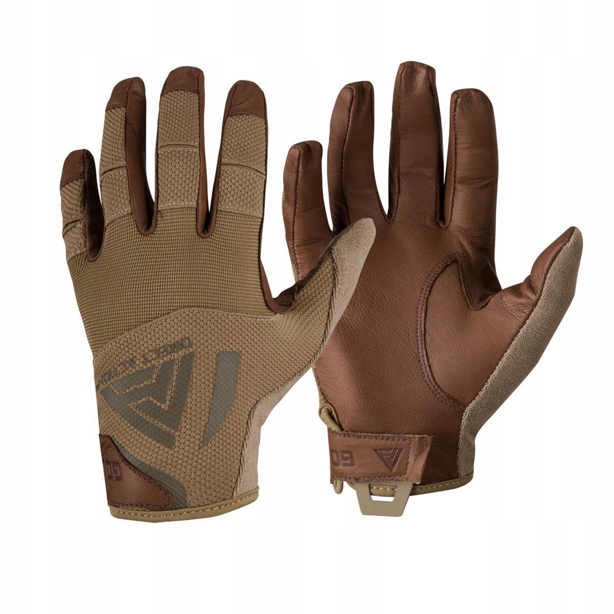 Taktické rukavice Direct Action Hard Gloves Leather Hnědé XL