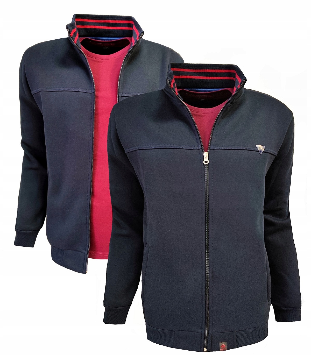 Pánská mikina s rozepínacím sportovním zipem námořnická modrá Bastion 3XL