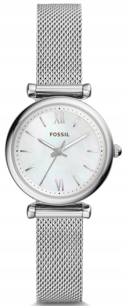 Dámské hodinky Fossil Carlie ES4432 – Stříbrná elegance a perleťová hmota