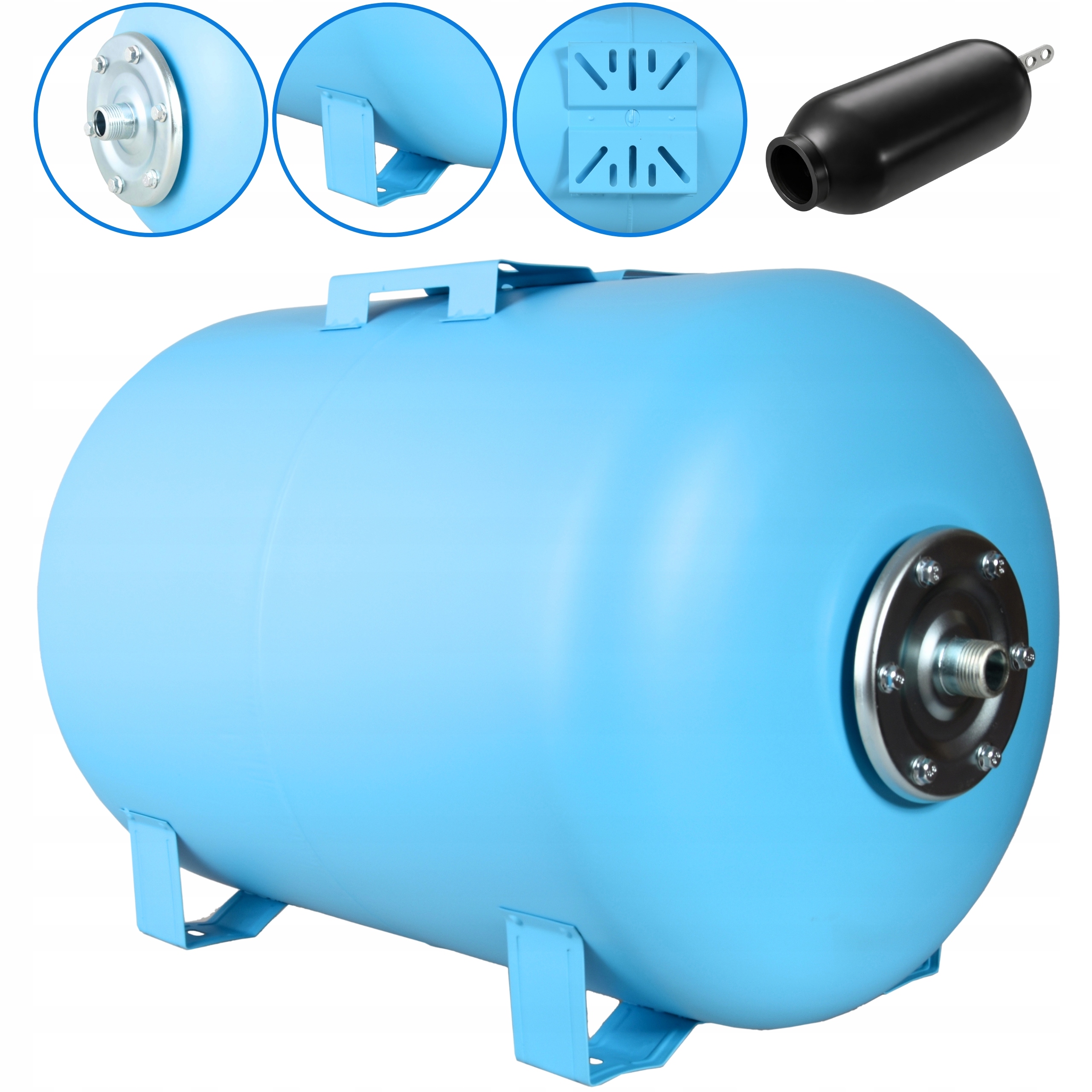 Membránová Nádrž 100 L Hydrofor Pro Vodní Čerpadlo Velká Ocel