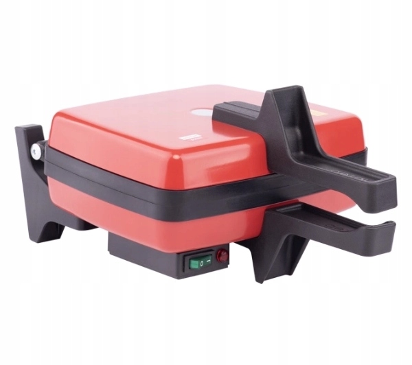 Gofrownica Dezal 301.5.1 Lwn 1300W Czerwona Nieprzywierająca powłoka