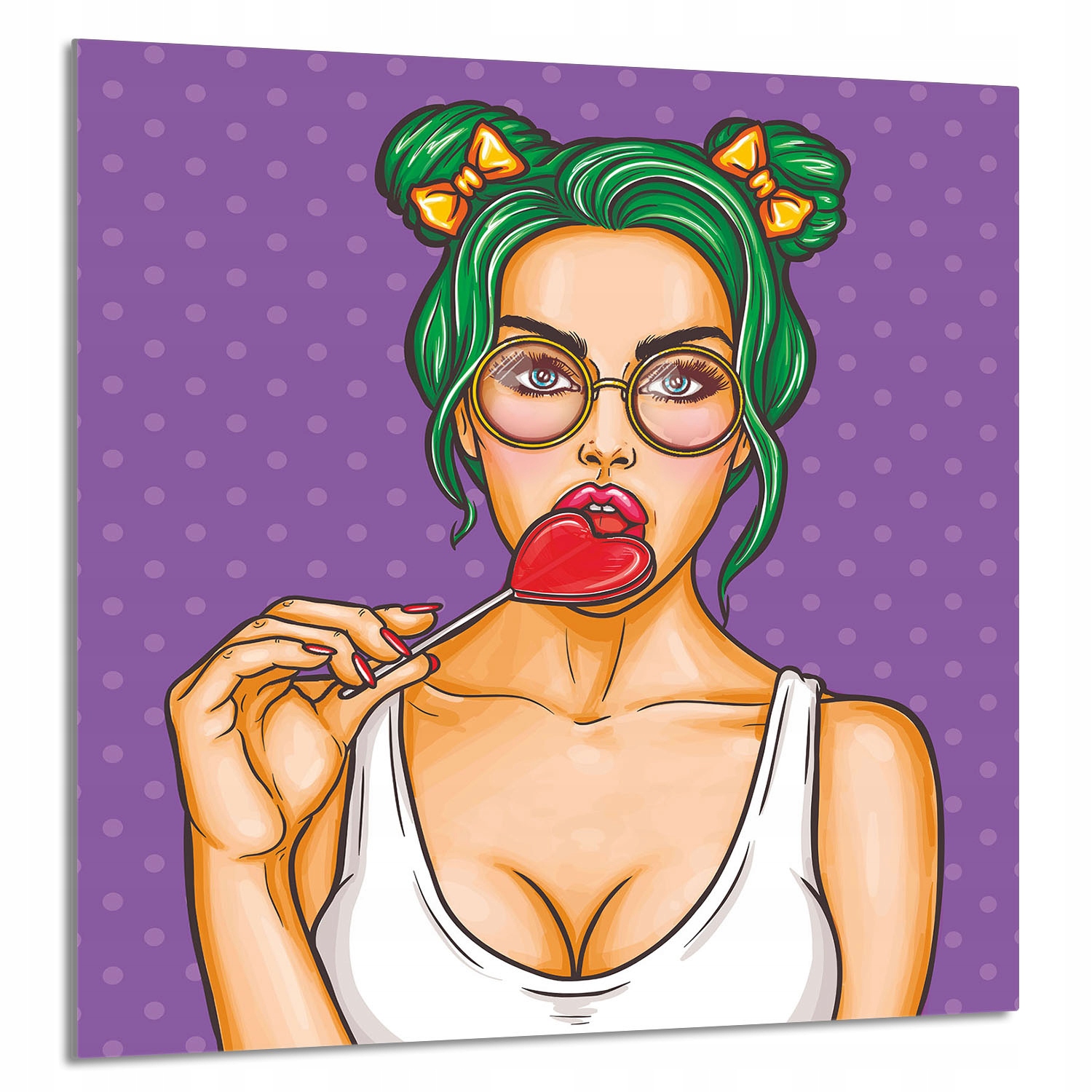 Skleněný Panel Do Kuchyně 60x65 Žena Tvrzené Sklo