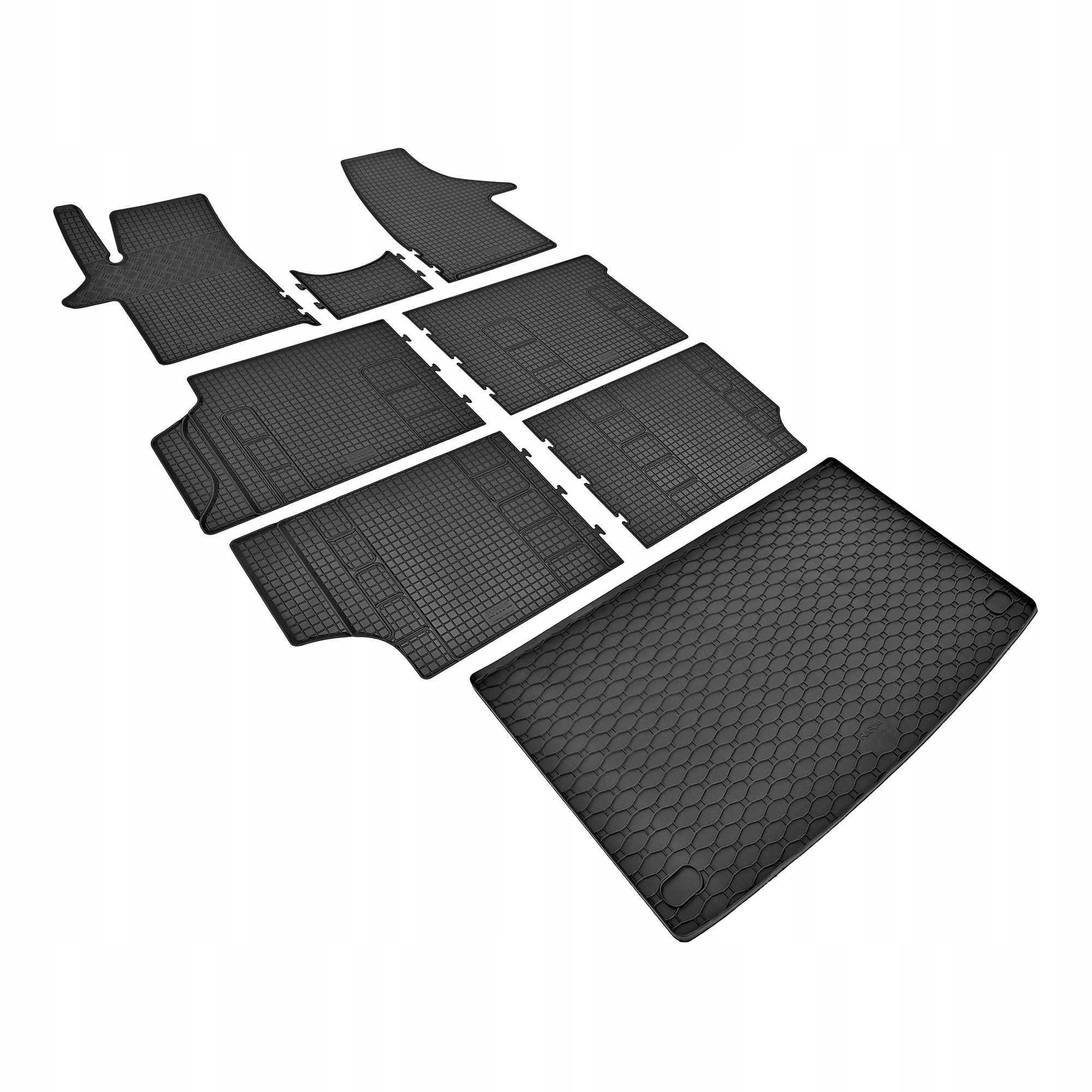 Zestaw dywaników do VW T6 Transporter/Caravelle 8/9 miejsc od 2015 do 2019