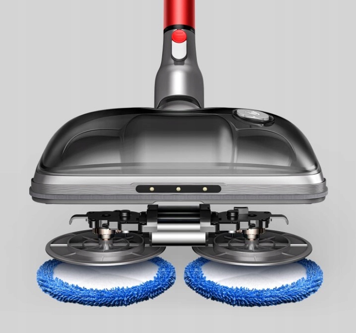 Puppyoo T12 PRO RINSE PIONOW ODKURZACZ BEZPRZEWODOWY, FUNKCJA MOPA Kolor dominujący srebrny/szary