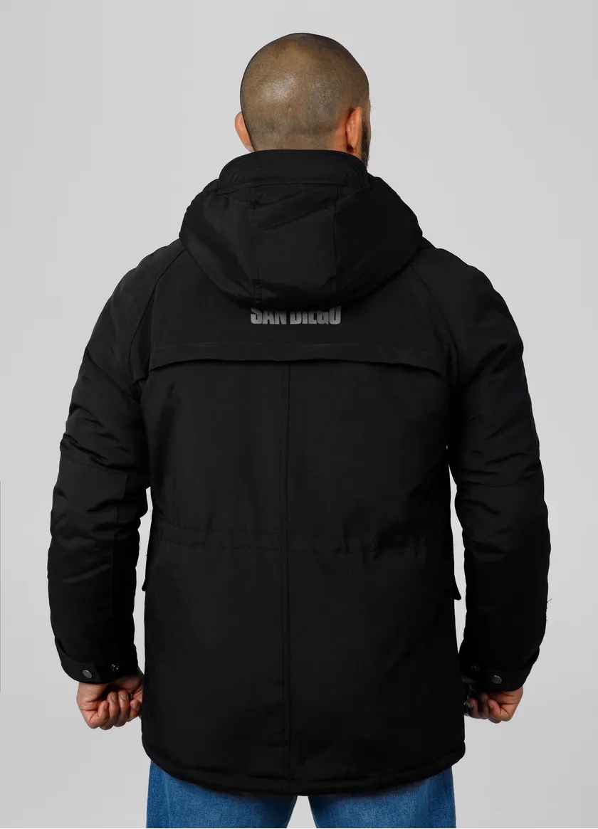 Męska Kurtka zimowa z kapturem Pitbull Gunner Parka Ciepła Rozmiar M