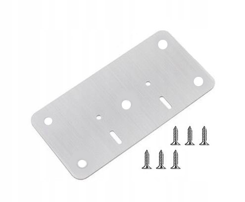 PŁYTKA BLASZKA NAPRAWCZA NAPRAWA ZAWIASU PROWADNIKA MEBLOWEGO SZAFKI