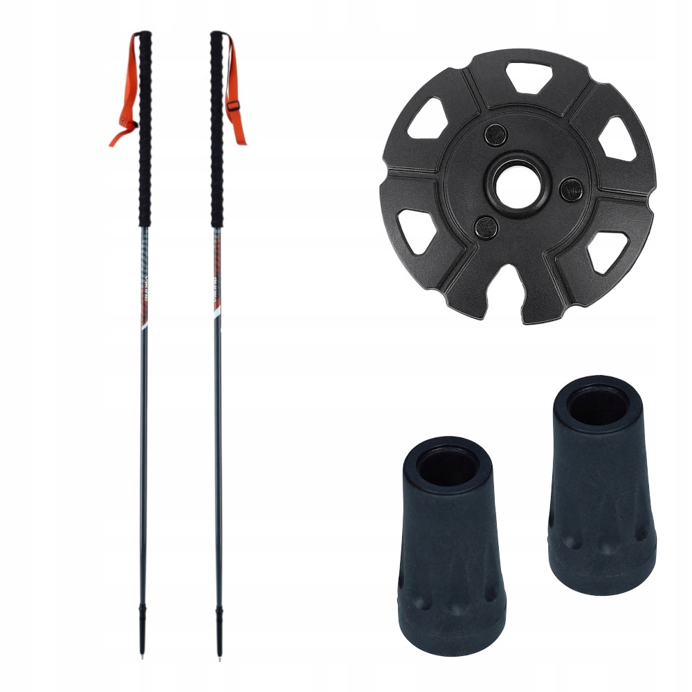 Trekingové hole Viking Mission Skitour Lehké hliníkové 7075 hrot z wolframu