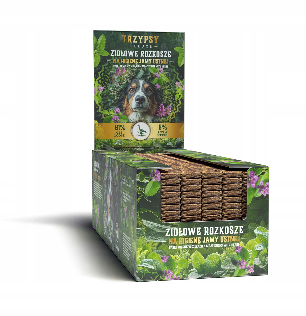 Levně psí pamlsek Přírodní husí proužky 1 kg pro ústní hygienu