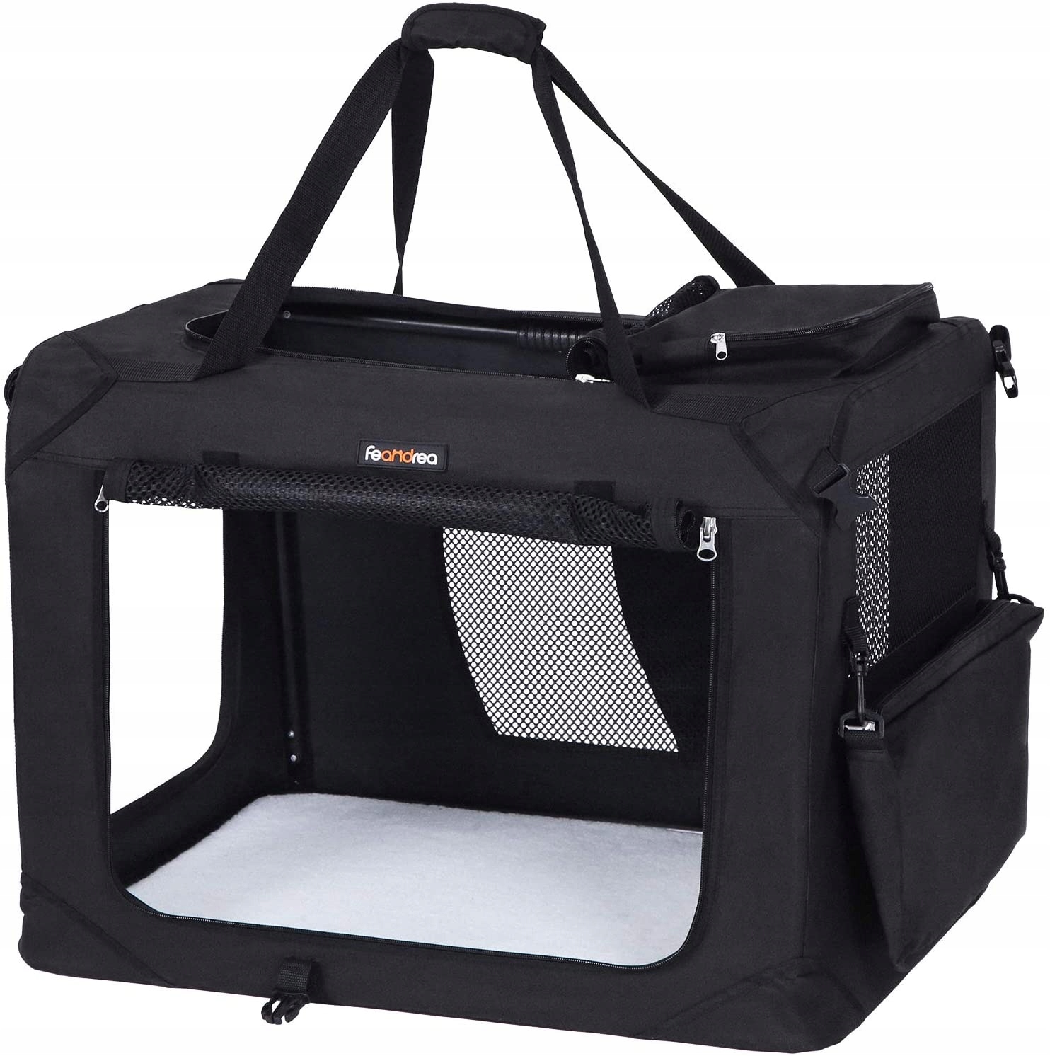 Levně Přepravka pro psa Feandrea černá L/XL 102 cm x 69 cm 69 cm