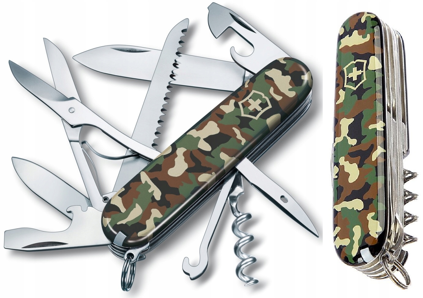 Victorinox Originální švýcarský kapesní nůž Huntsman Forest Camo 1.3713.94