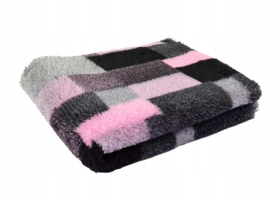 Levně DryBed Blovi VetBed A+ pelíšek růžový patchwork velikost: M 100 cm x 75 cm