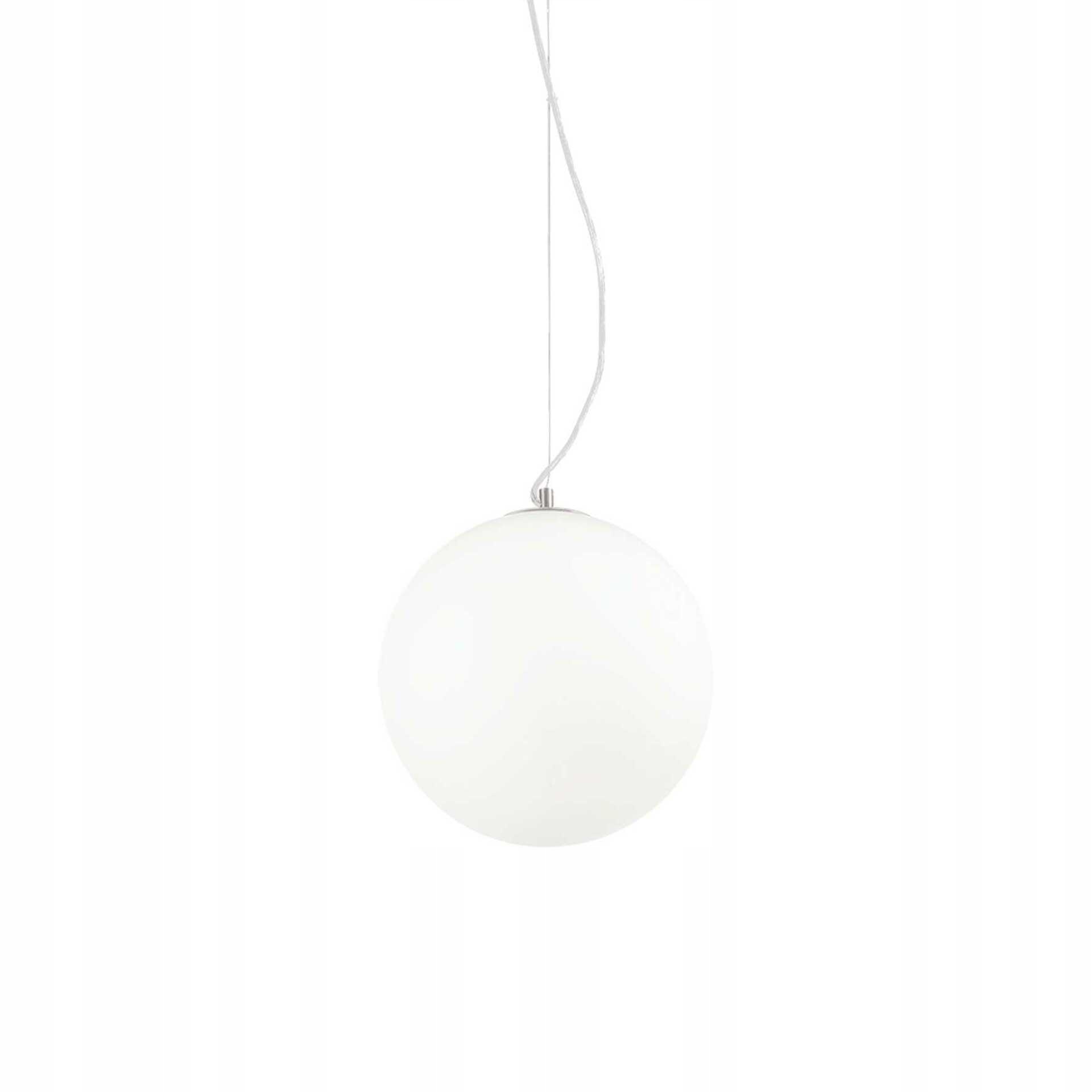 Závesné svietidlo Ideal Lux Mapa Bianco SP1 D30 E27 biela kov/sklo