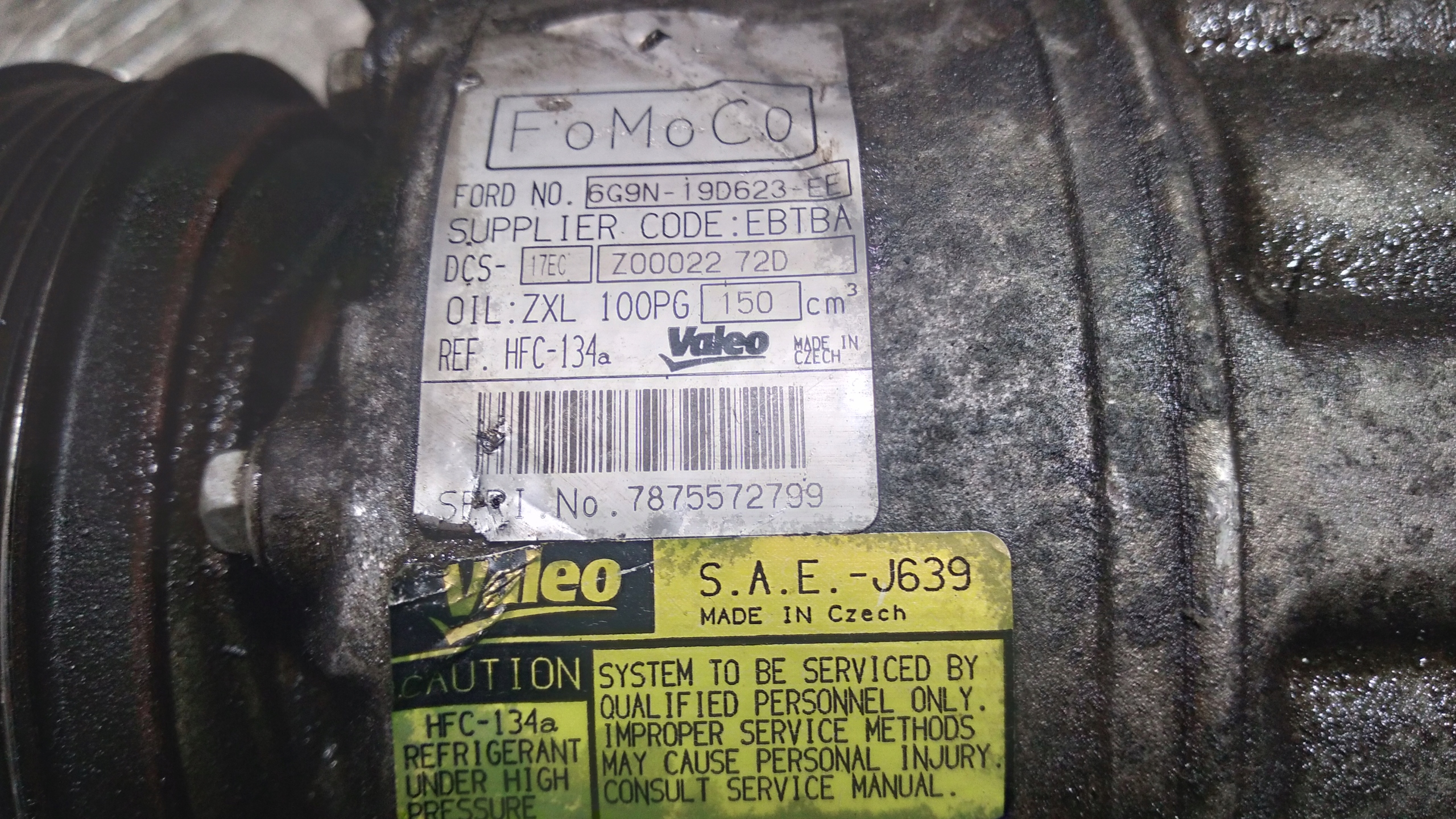 Klimakompressor klimaanlage FORD MONDEO MK 4 6G9NI9D623EE