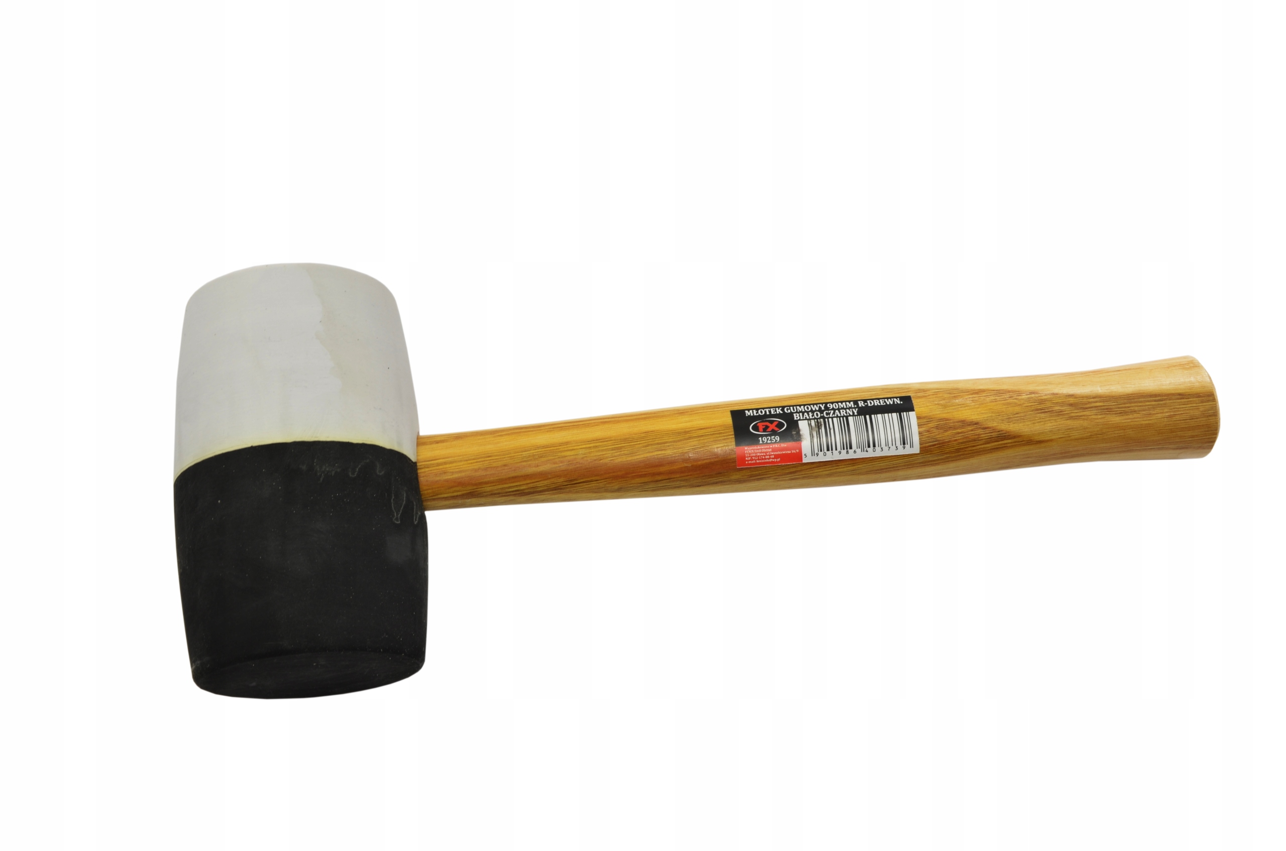 

Młotek Gumowy Brukarski 90mm Biało-Czarny Mocny!