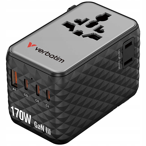 Verbatim 30190 170W PD 3.1 PD 3.0 QC 4+ Black