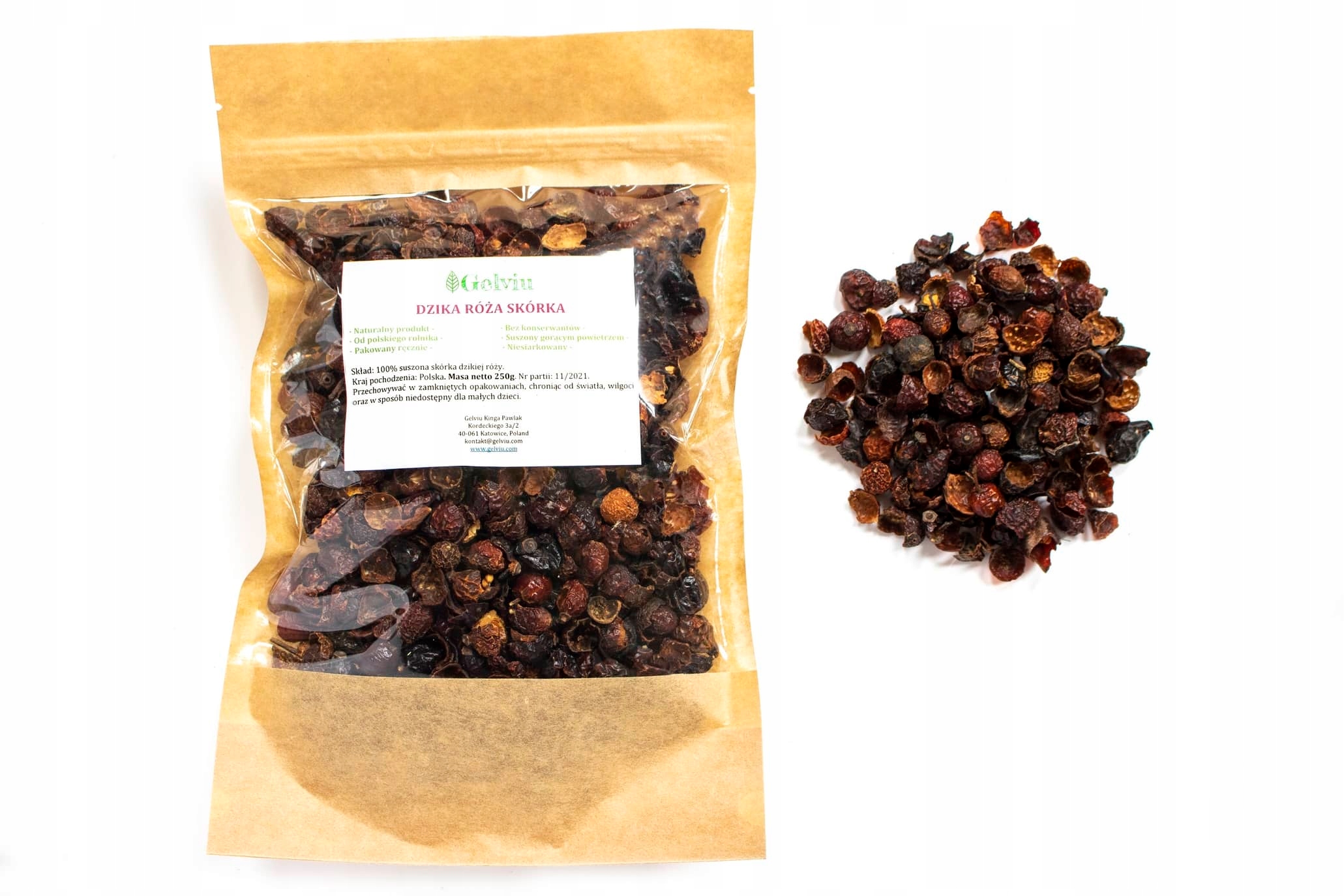Šípková růže Šípková kůra Polský produkt Přírodní plod růže 1 kg