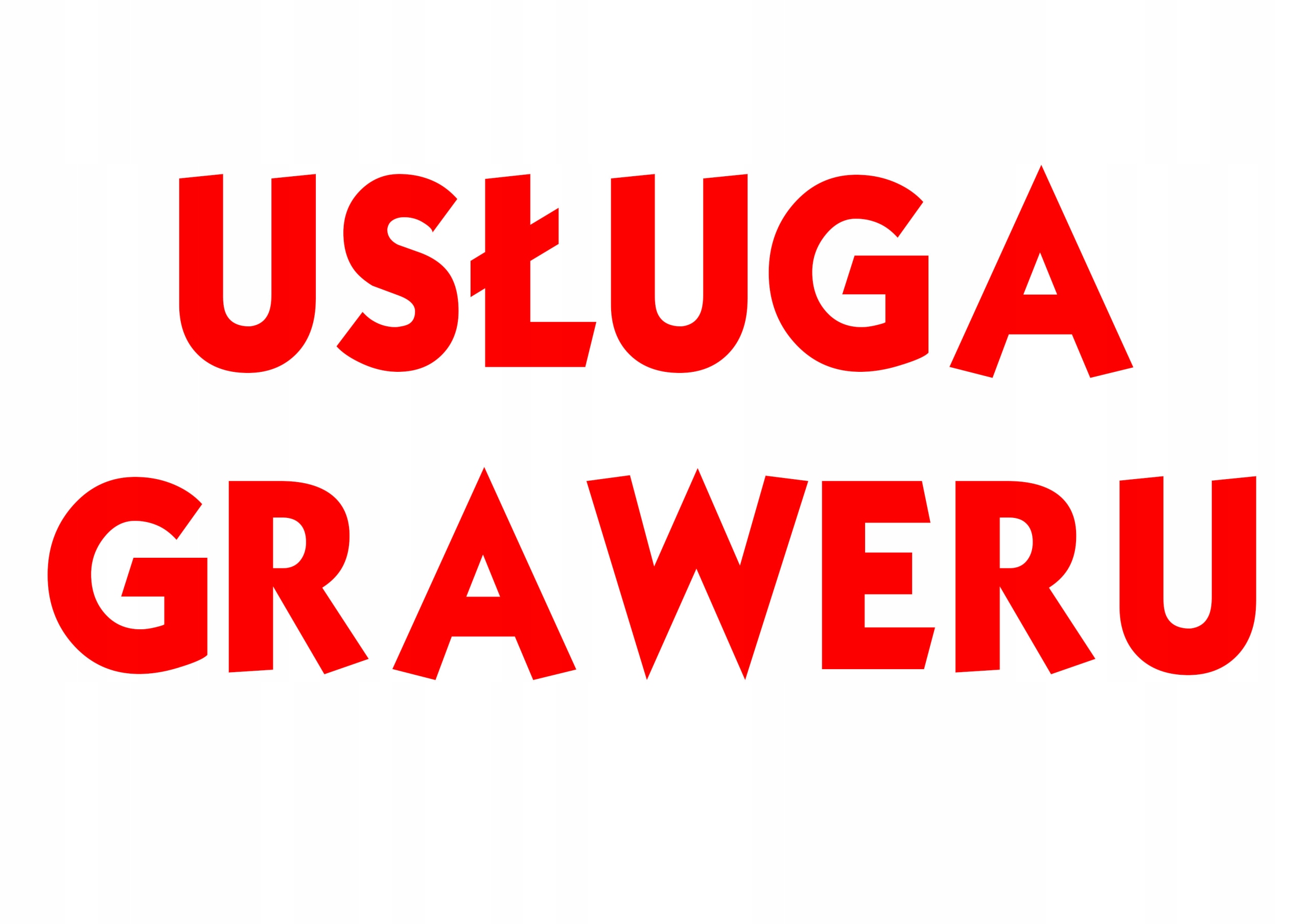 

Usługa graweru Personalizacja Zmiana Grawerowanie