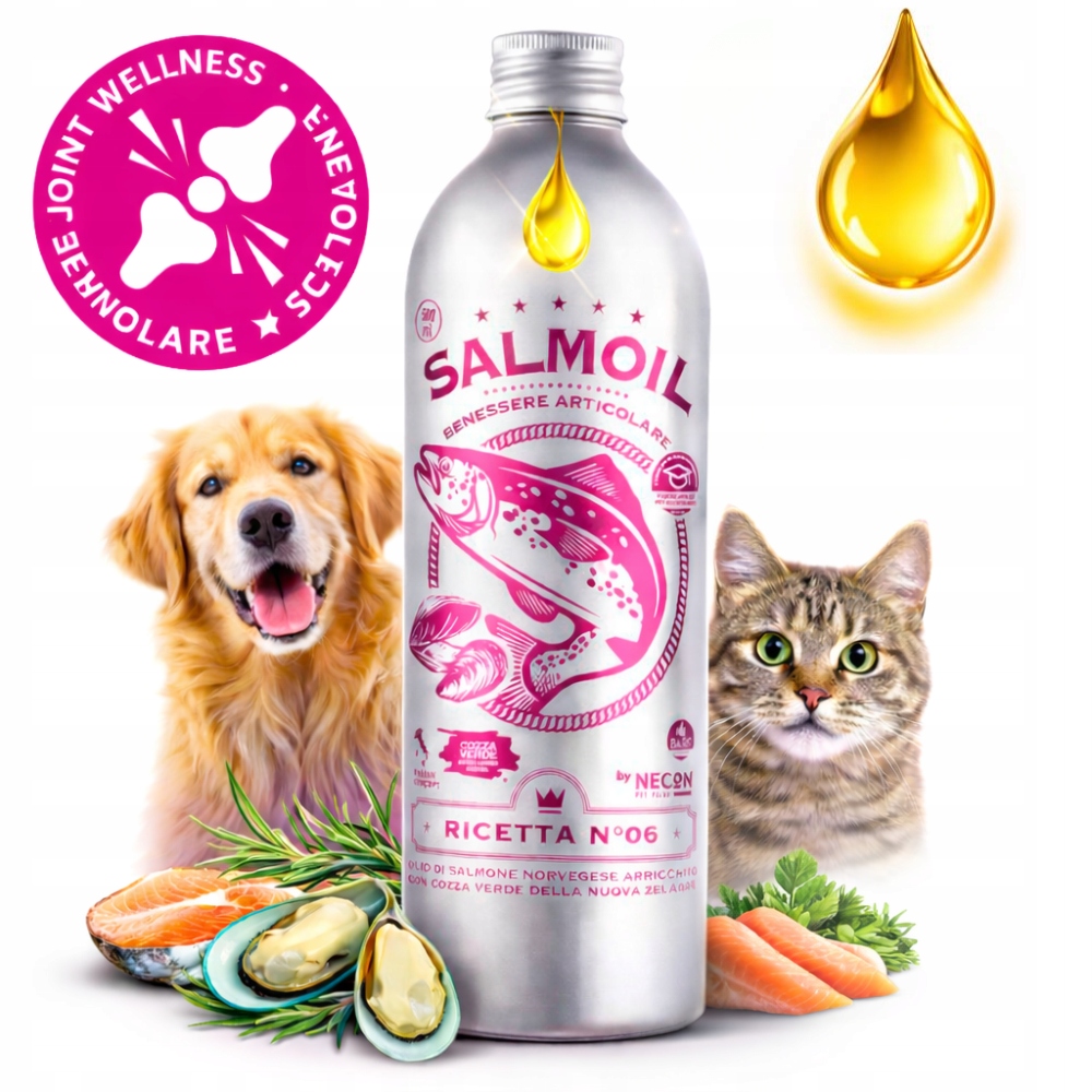 Levně Lososový olej pro psa a kočku – redukce zánětů Premium