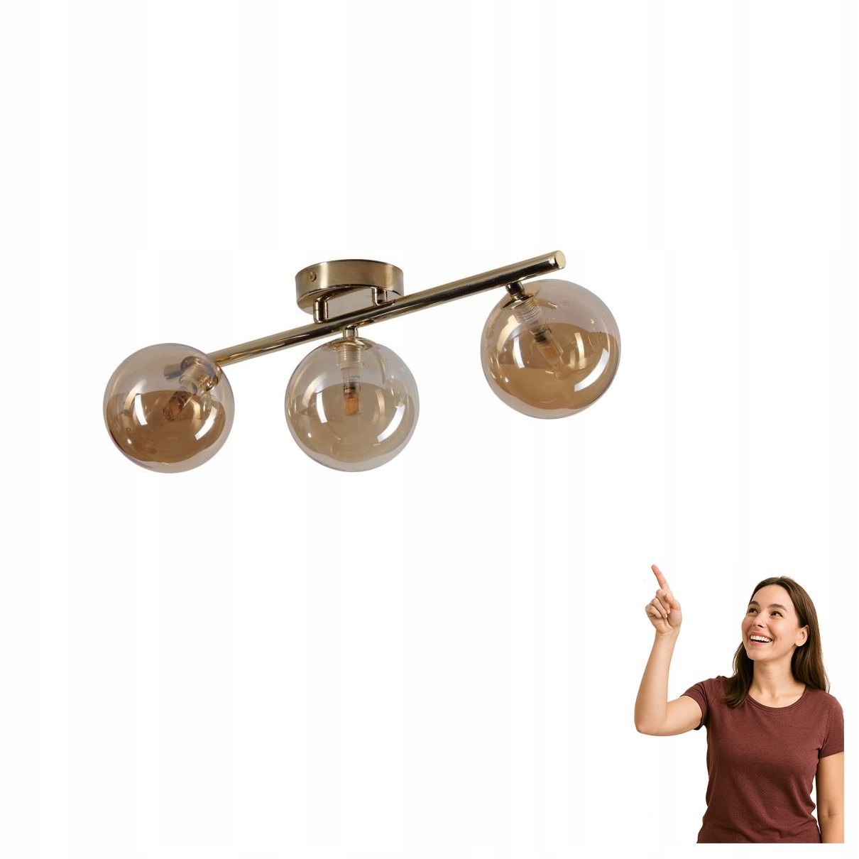 Stropná lampa Estera Gold 5418 Tk Lighting