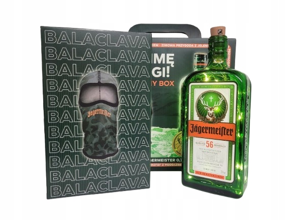 Jagermeister Box Balaclava Kominarka maskáčový camo Nová Edice Led Lampa