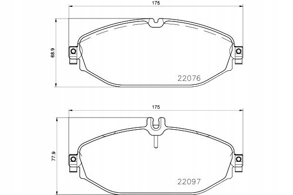 Brembo Brzdové Destičky Mercedes W205 C-klasa 14-