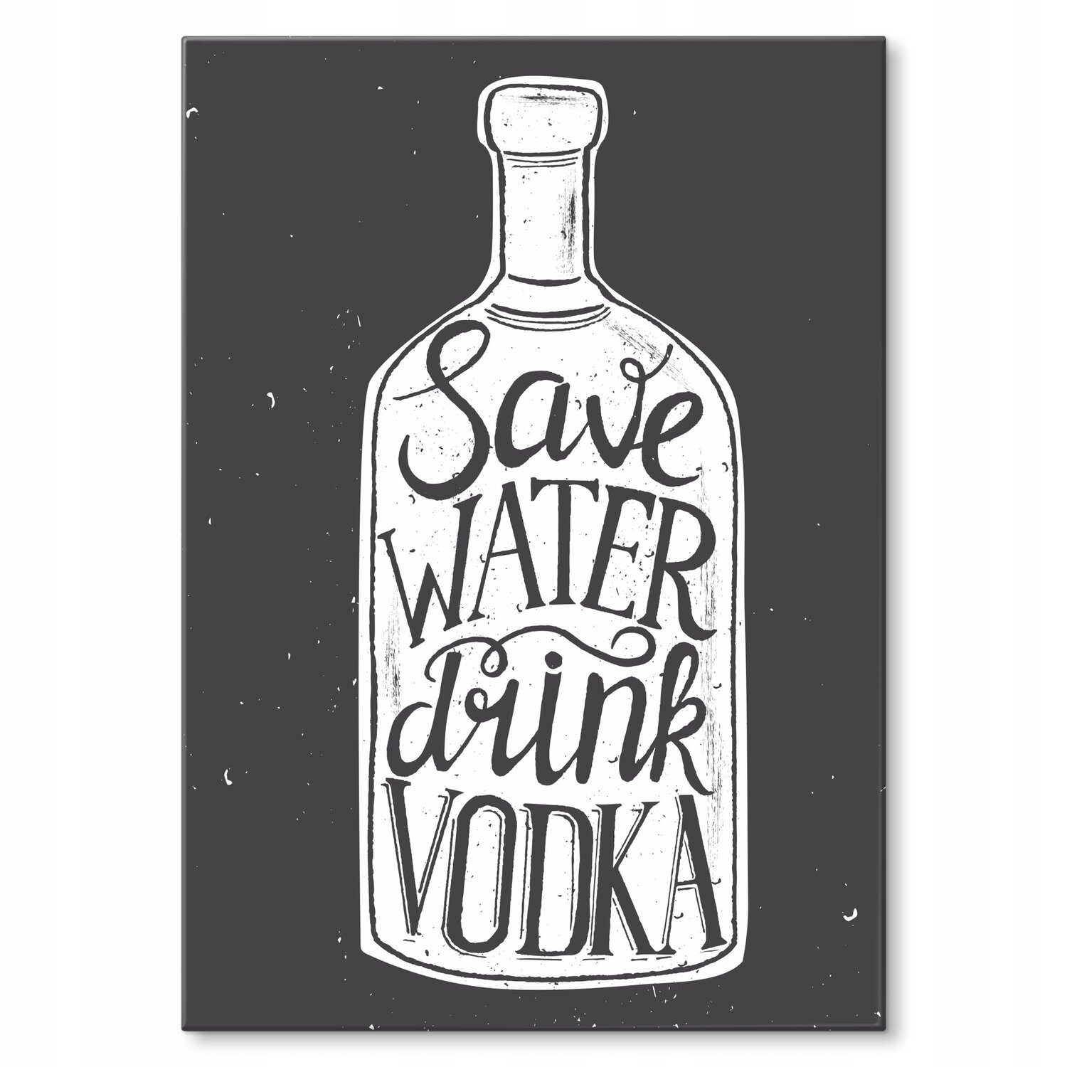 Kovový plakát na vodní nápoj vodka Dárek 42 x 59 cm