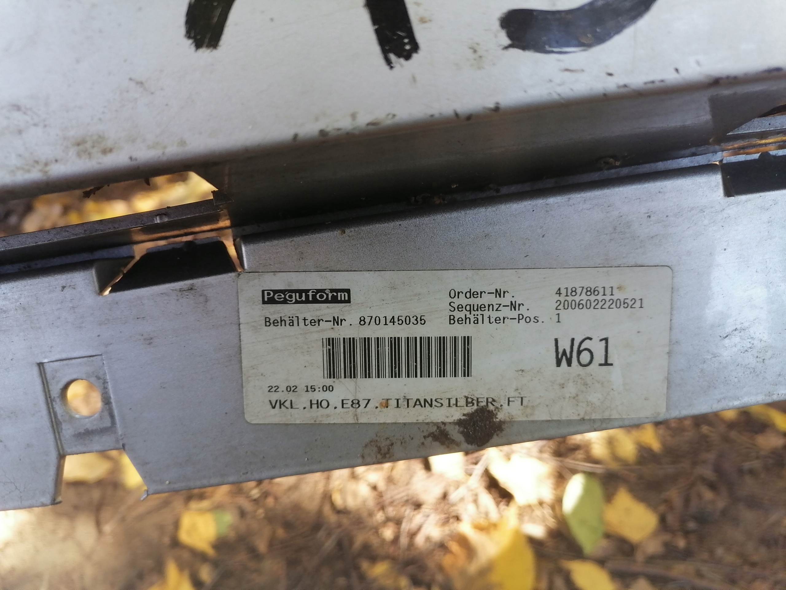 bumper rear part BMW E81 E87 354 7058507