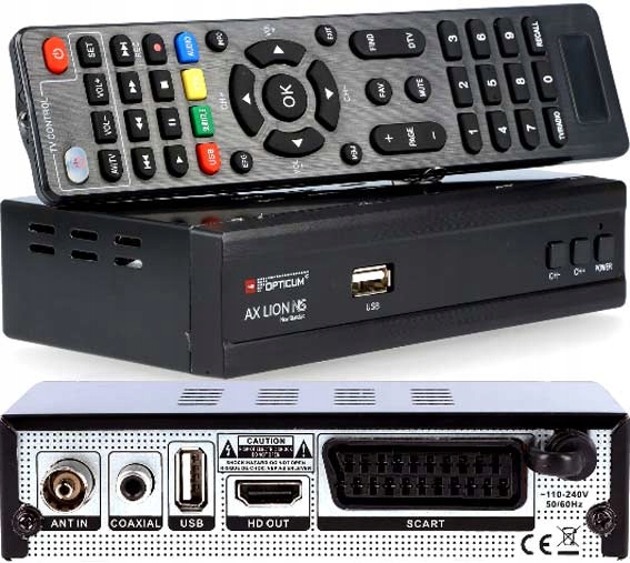 Opticum Ax Lion Ns DVB-T2/C H.265 Hybryd