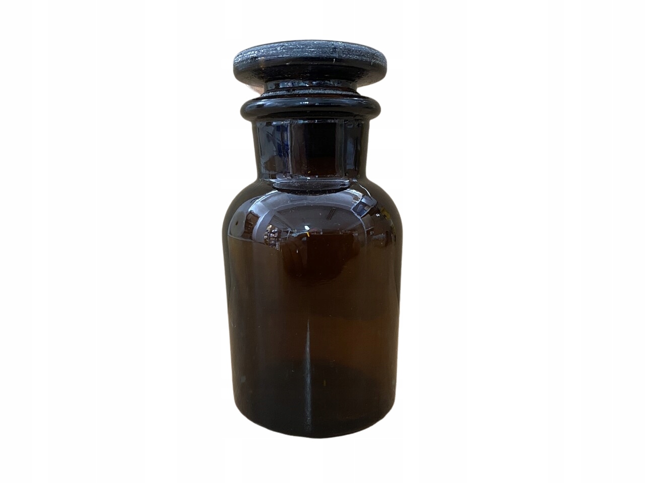 Butelka szklana z korkiem na szlif oranż 60 ml