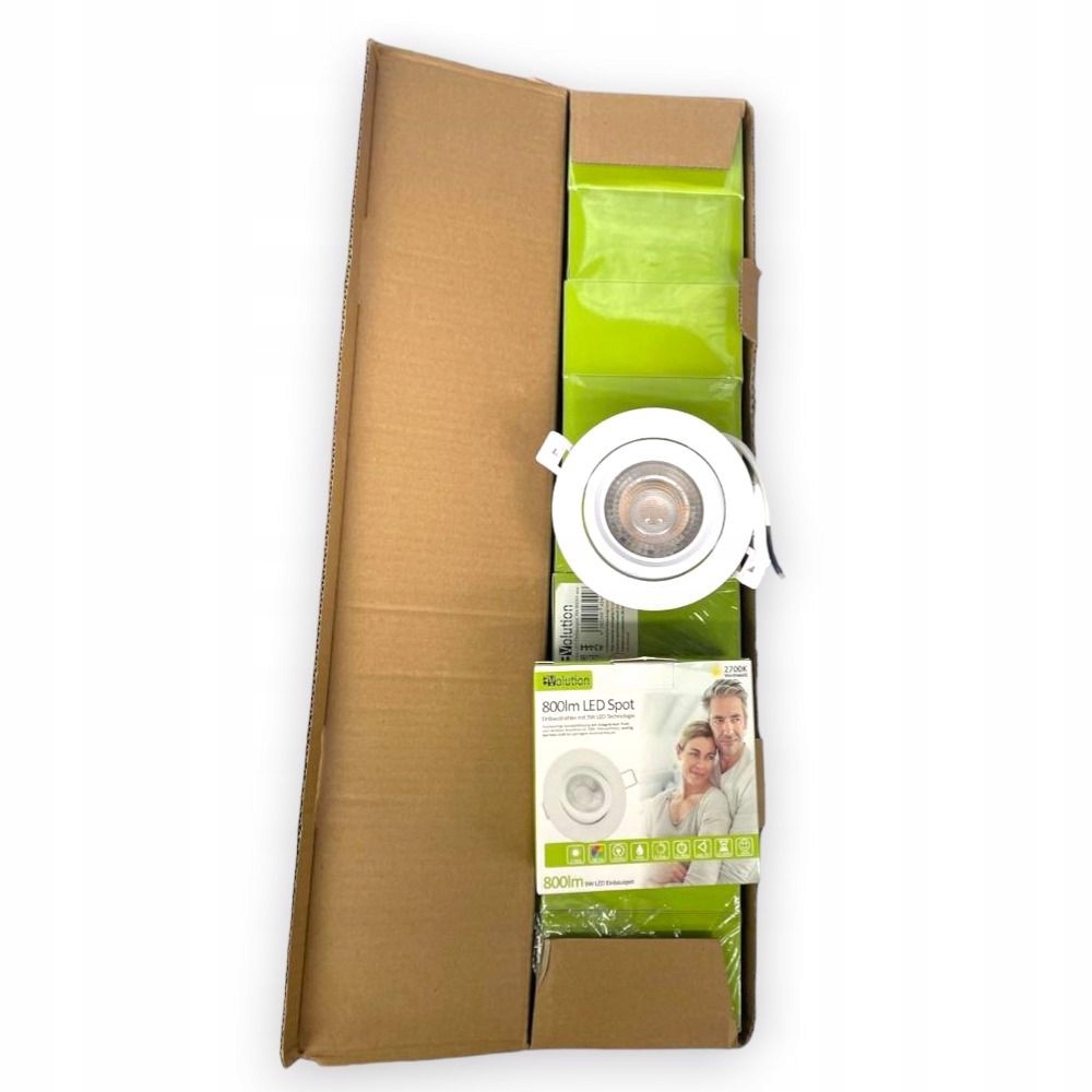 Sada 9 Ks zapuštěných světlometů Led Evo 9W