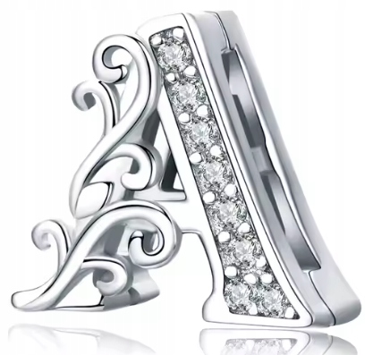 Charms písmeno A stříbrný přívěsek Reflexions beads stříbro s925