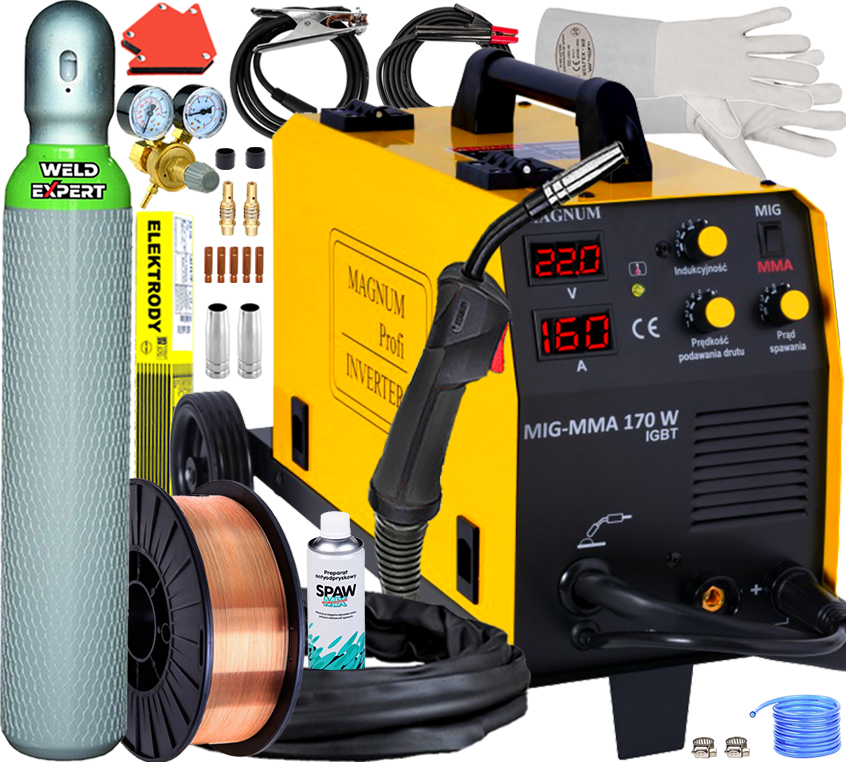 Spawarka Półautomat Magnum 170W Tig Mma 230V Igbt