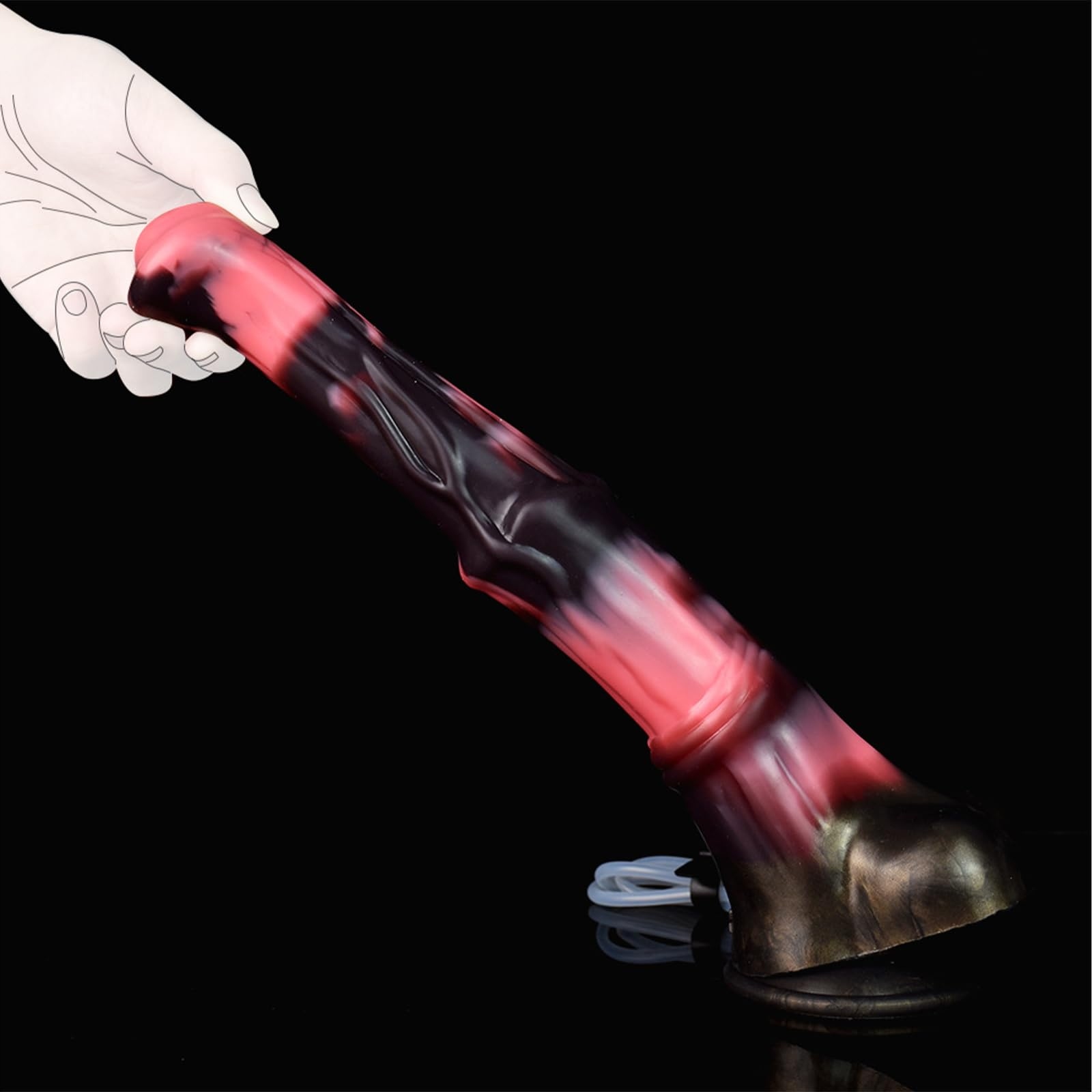 YOUXCLIAN Realistyczny Dildo Koński 31cm Silikonowy Z Funkcją Spermy — miniatura 4