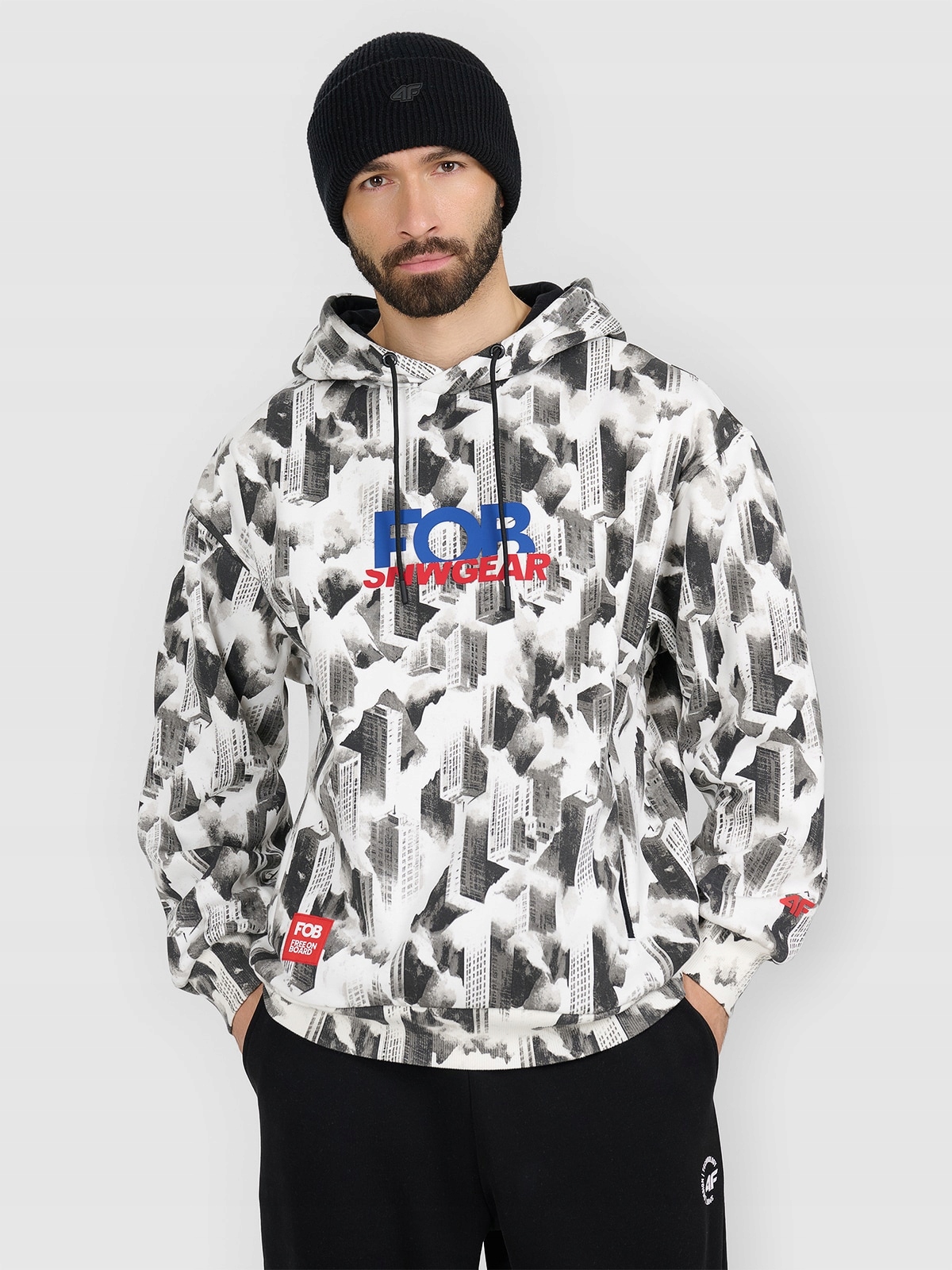 4F Tepláková mikina Multicolor XL