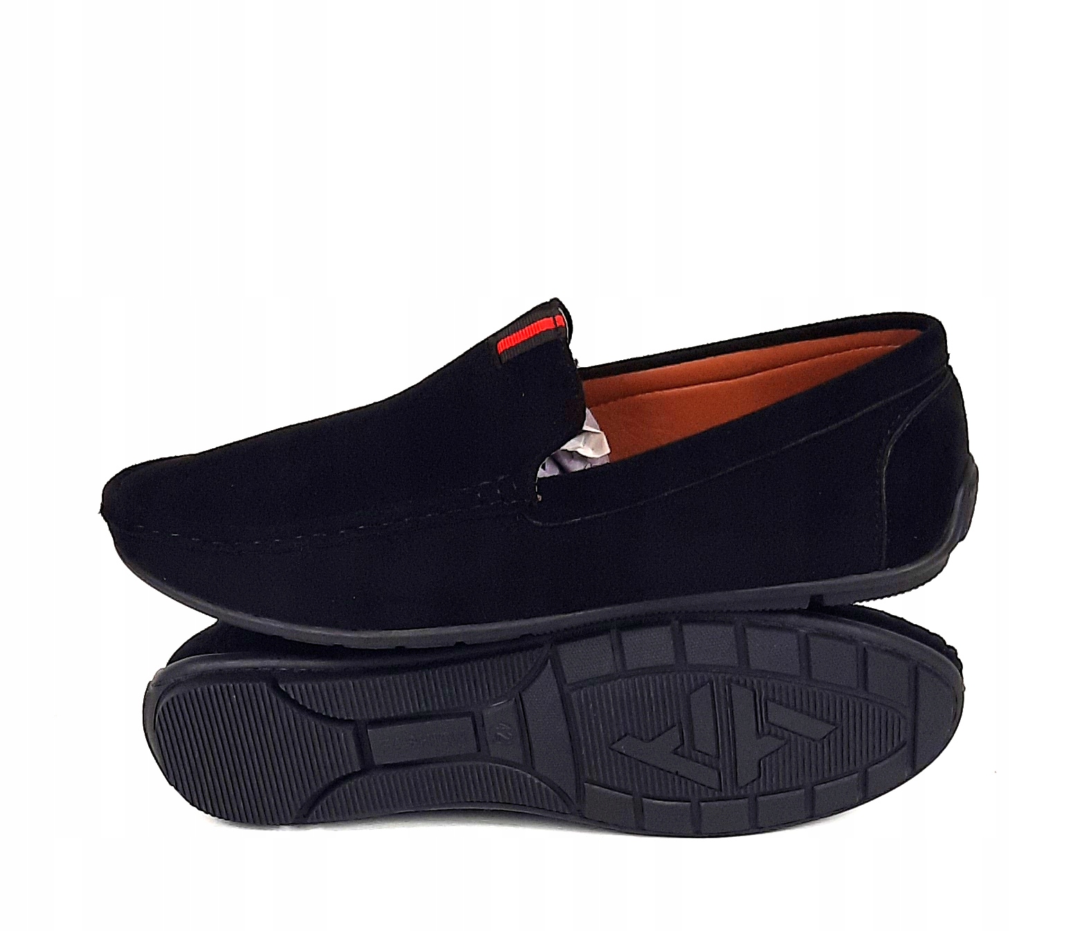 MCKEYLOR 2260 mokasyny męskie zamszowe czarne 45 Rozmiar 45