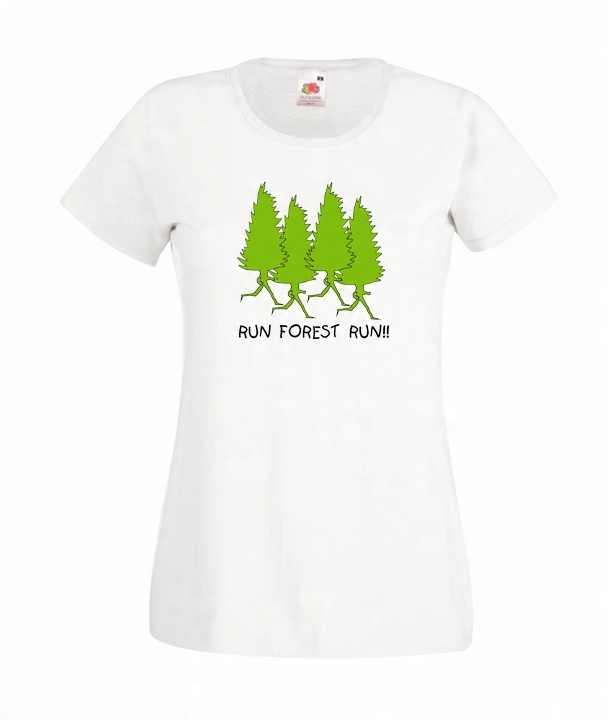 

L Koszulka Damska Run Forest Forrest Gump Wzór