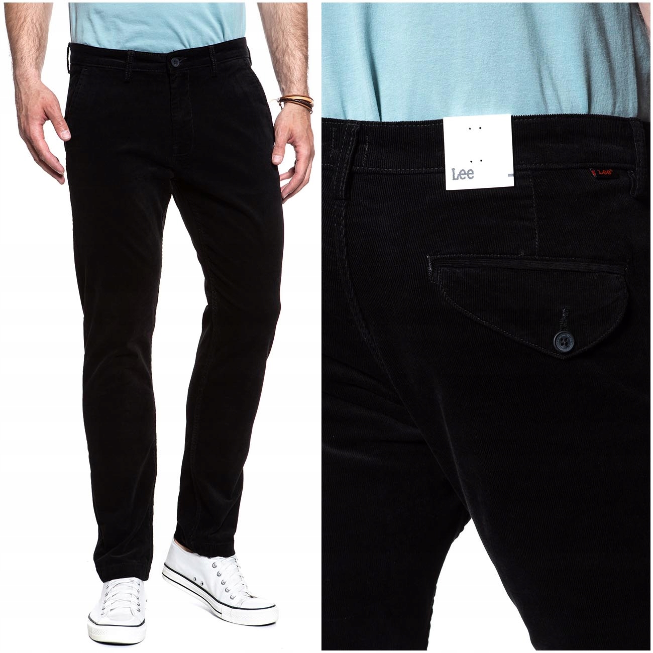 

Lee Chino Męskie Spodnie Materiałowe Slim W31 L32