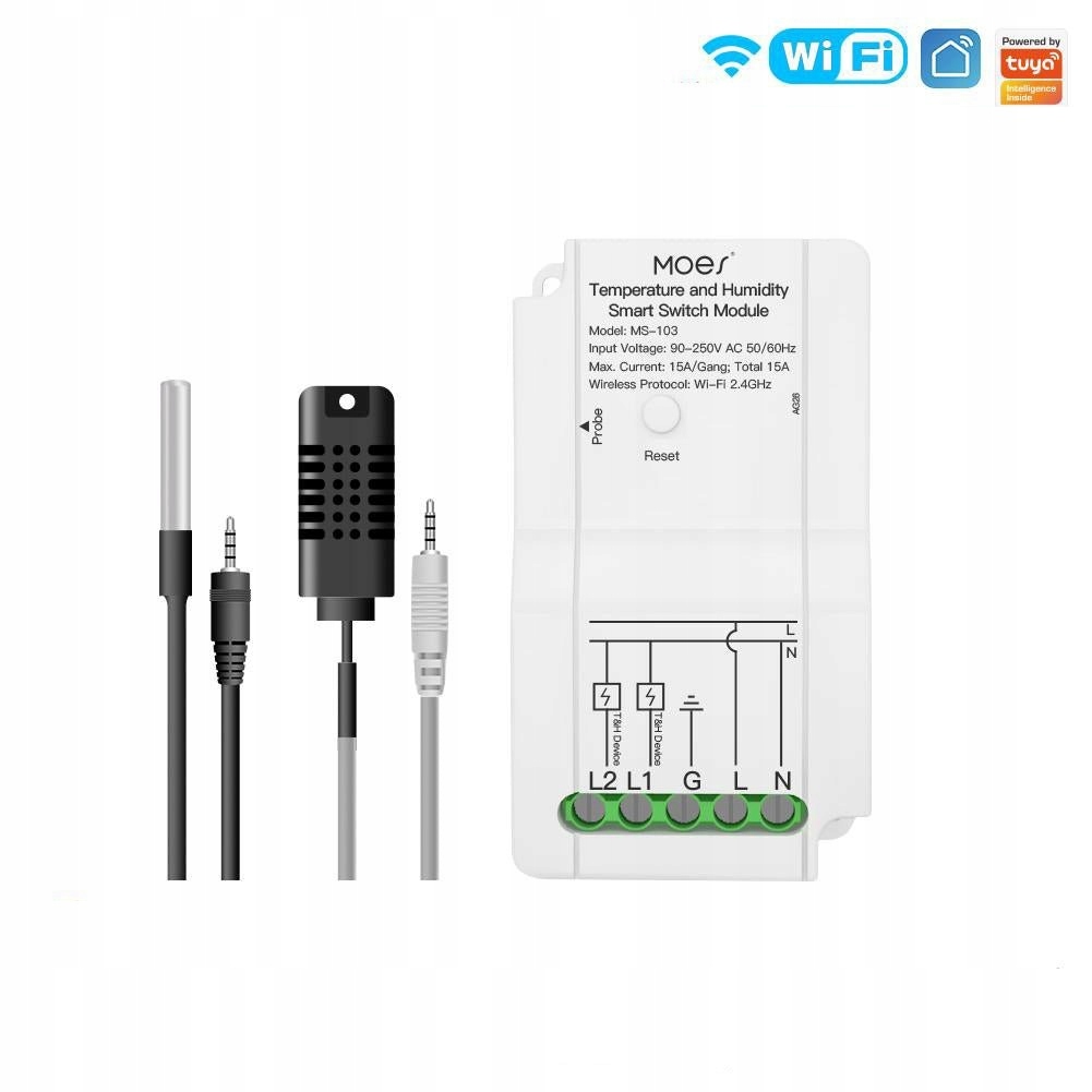 

WiFi temperatura i wilgotność wyłącznik wyłącznika
