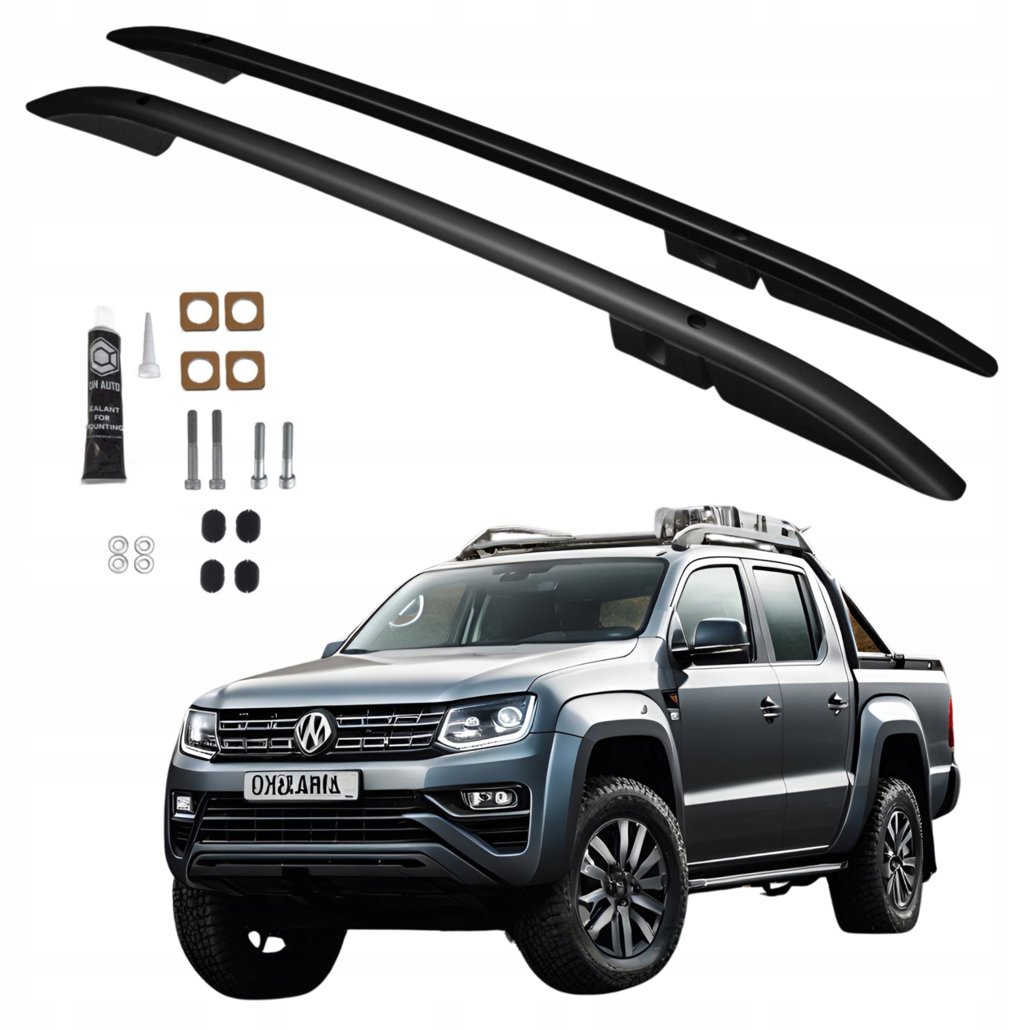 Střešní Relingy Volkswagen Amarok od roku 2010 Černé