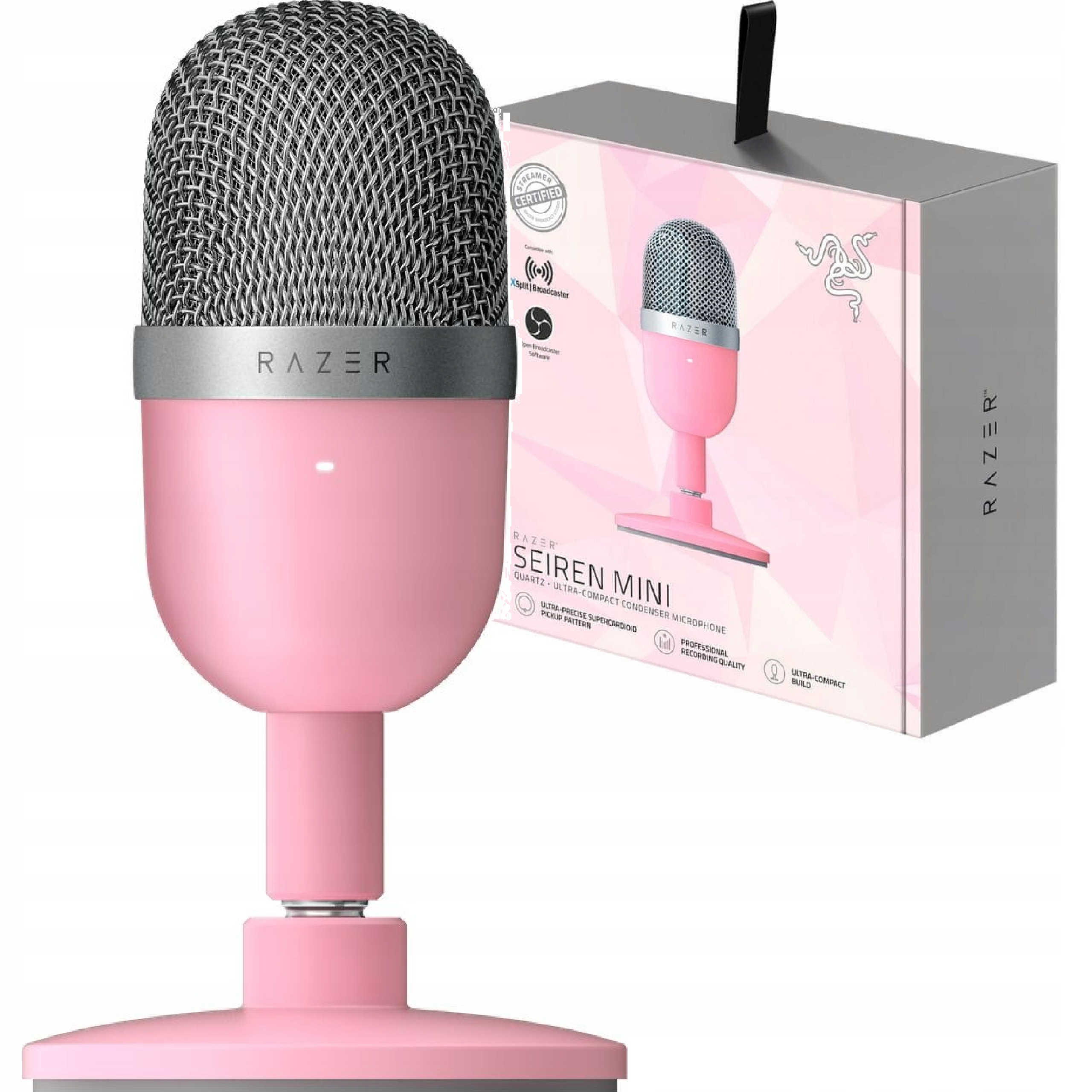 Mikrofon Razer Seiren Mini profesjonalny mikrofon gamingowy 20000 Hz Statyw