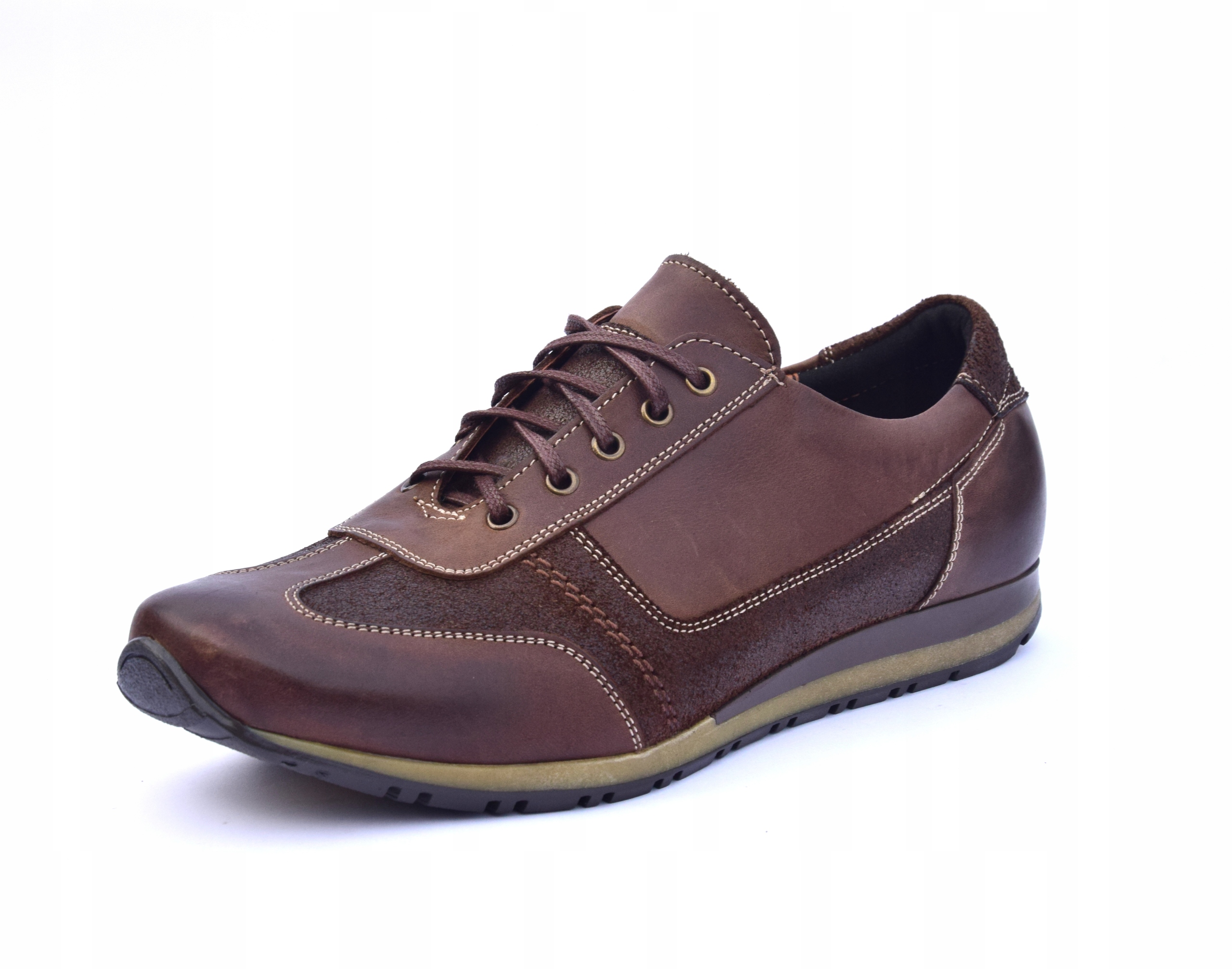 

Buty skórzane brązowe obuwie ze skóry Pl 294