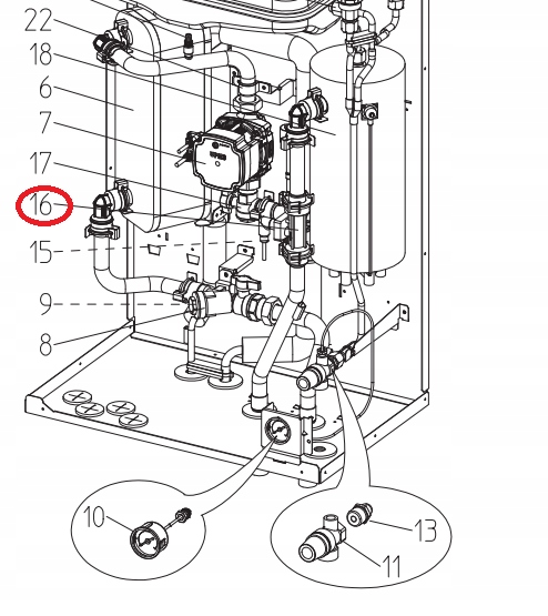 496730 S70C94266 CZUJNIK PRZEPŁYWU Mitsubishi Electric