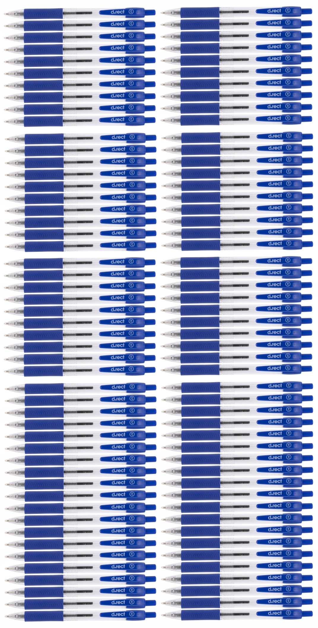 

Długopis Automatyczny Niebieski D.Rect x 100 Sztuk
