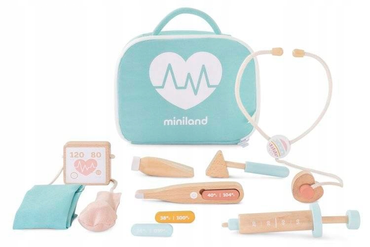 

Drewniany zestaw małego lekarza w walizce Miniland