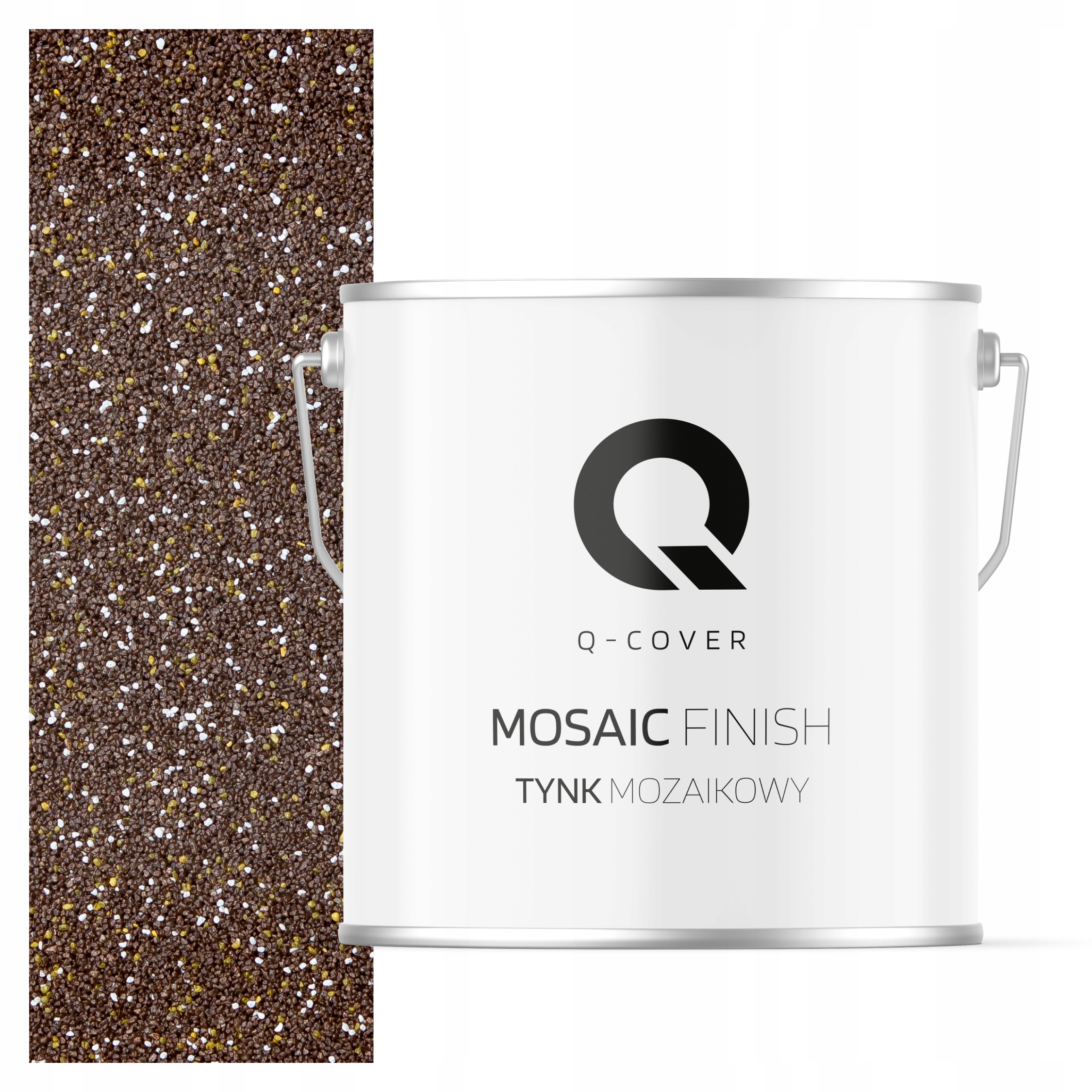 Mozaiková Omítka Mozaika 7KG Hnědá Tmavá M63 Ozdobná Pryskyřičná Fasáda